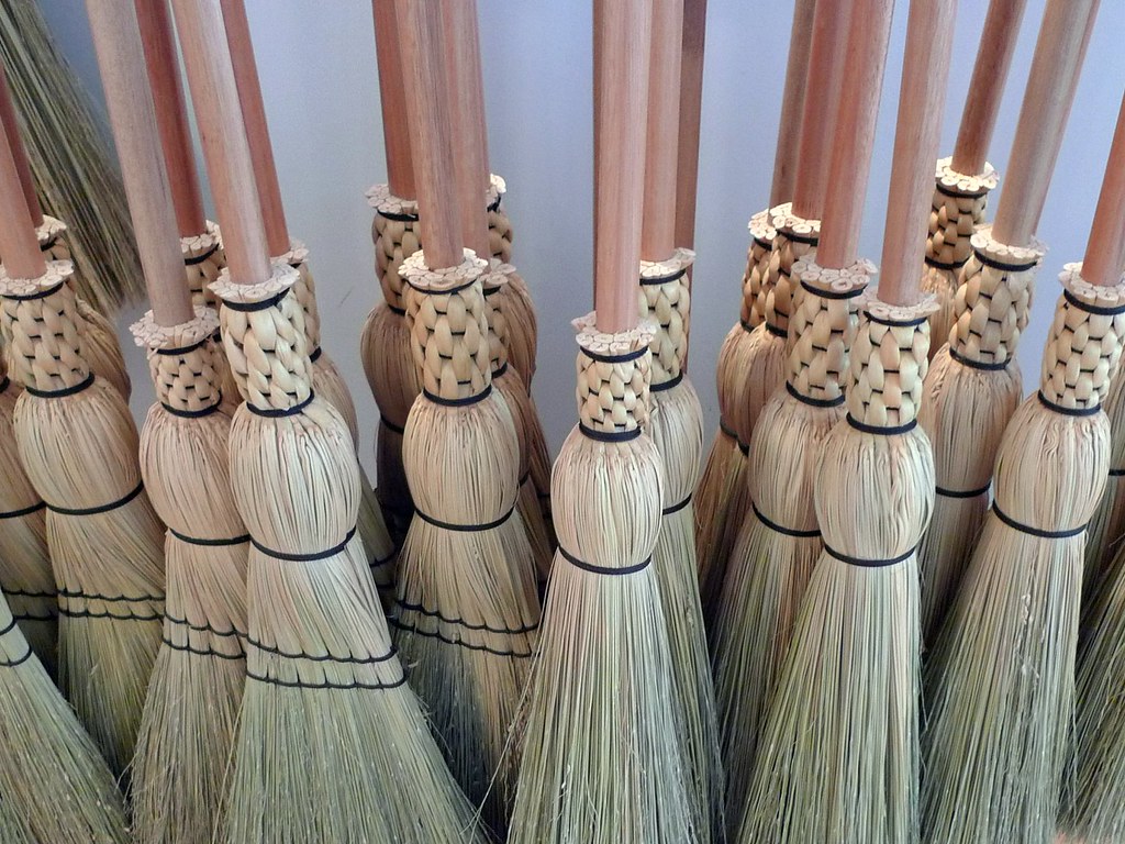 Handmade brooms at Granville Island Broom Co. Ruth Hartnup Flickr