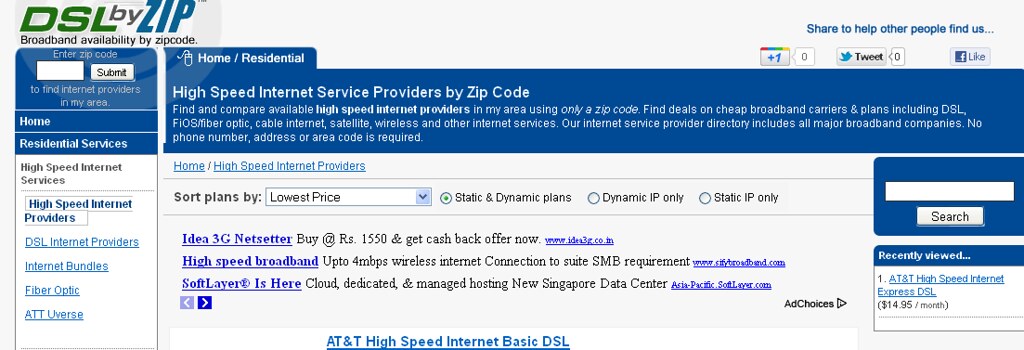 Internet Providers By zip Code | dslbyzip.com/high-speed-int… | Flickr