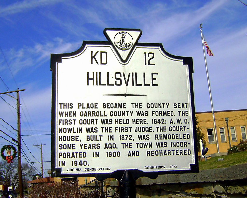 Hillsville Va, Historical Marker, Downtown This is the Hil… Flickr