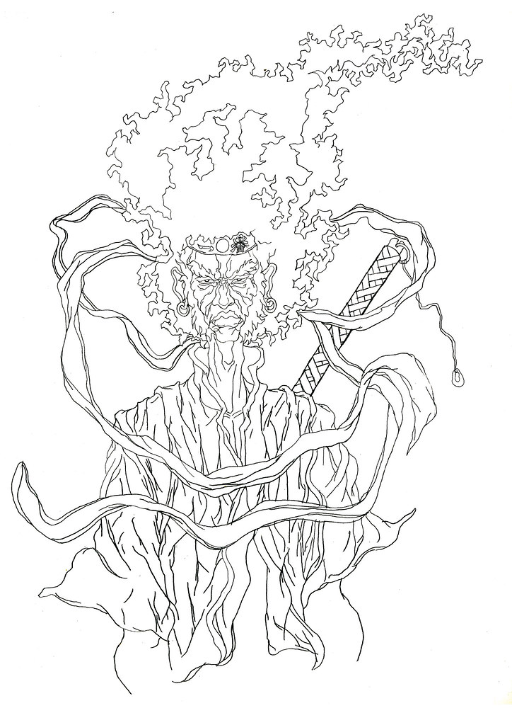 Afro Samurai Tattoo  Final illustration to be used as a 