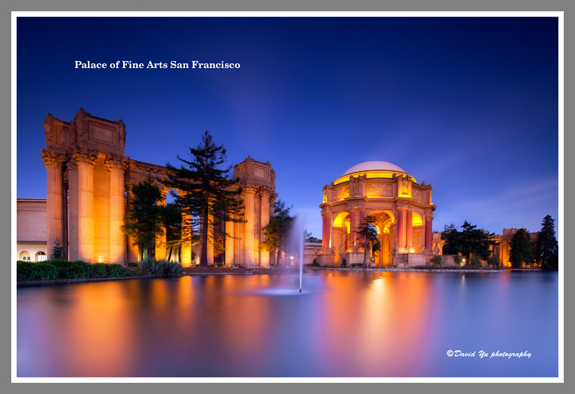 Palace of Fine Arts San Francisco 90 seconds exposure to
