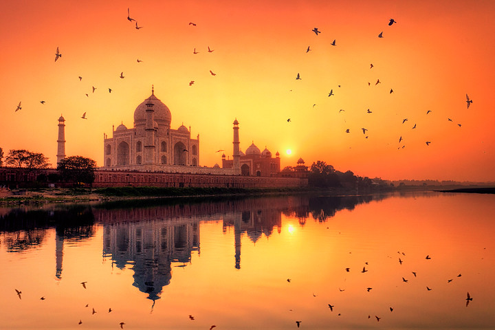 Taj Mahal, Sunset | Taj Mahal, Sunset, agra, india, icon, mo… | Flickr