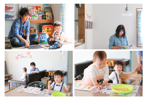  愛知県豊田市　1歳誕生日記念の家族写真　女の子写真　フォトスタジオ　写真館　自宅　出張撮影　データ　おしゃれ