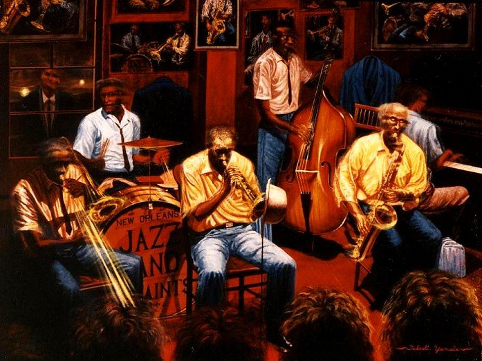 New Orleans 201, Preservation Hall (Jazz Musicians), acryl
