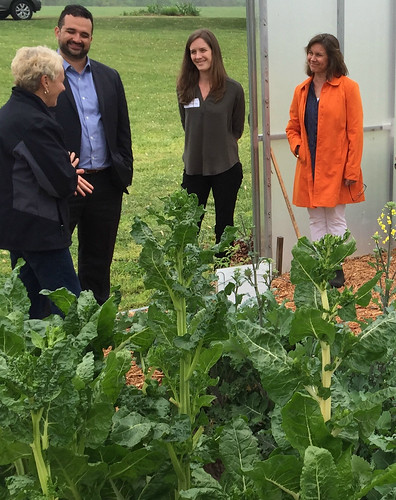 Local Food Hub’s Kristen Suokko, Bee Thorp, Susan Hill with USDA’s Deputy Under Secretary Elvis Cordova