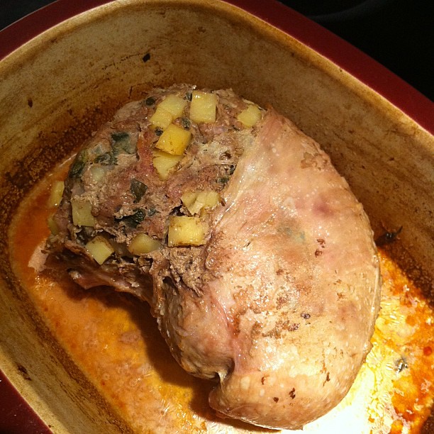 Hog maw, PA Dutch specialty. Pig stomach stuffed with pota… | Flickr