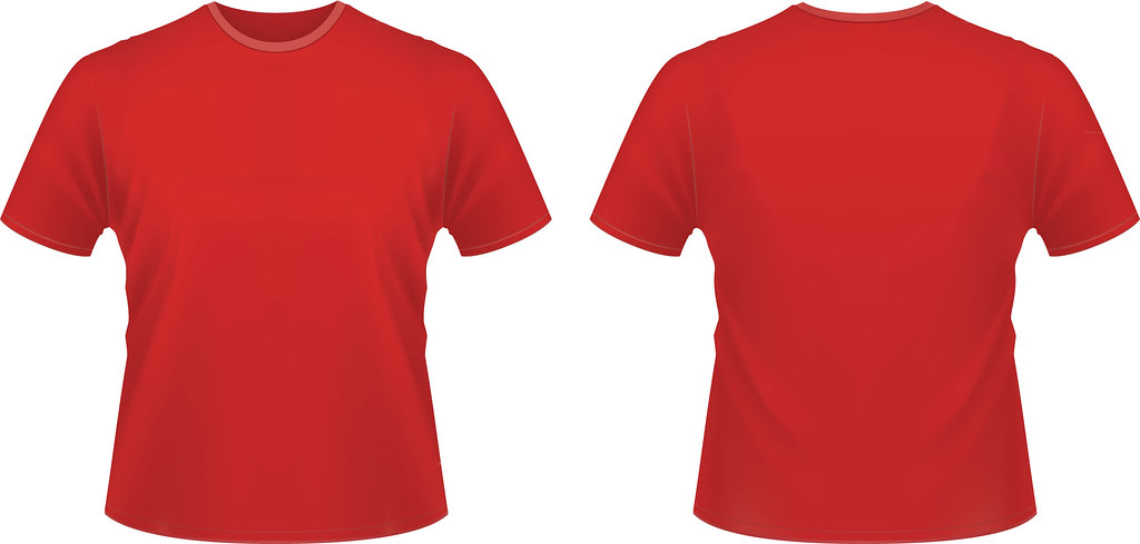 426+ Red T Shirt Template Front And Back Best Free Mockups