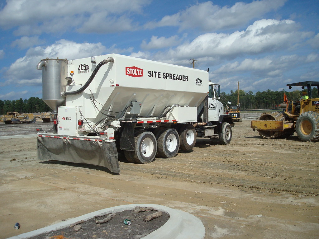 Cement spreader truck | Cement spreader on a nice day in SC.… | Flickr