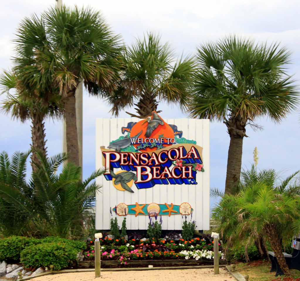 to Pensacola Beach This is the sign that greets yo… Flickr