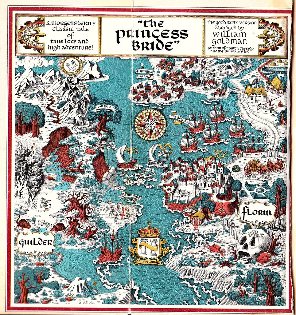 Map of The Princess Bride by William Goldman | Very cool ...