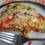 Kartoffel-Paprika-Tortilla