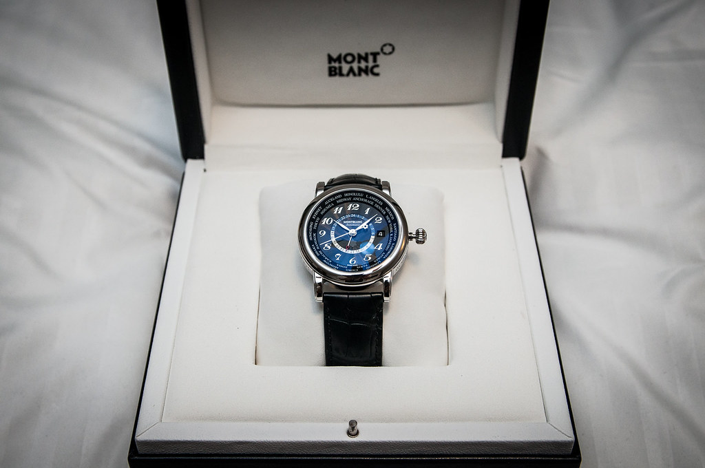 montblanc star world time swiss automatic watch