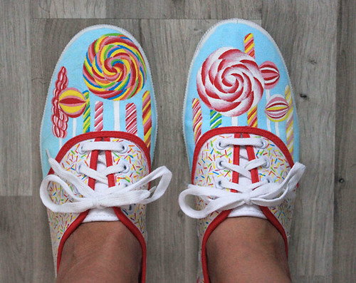 Handpainted Shoes - Sweet Candy