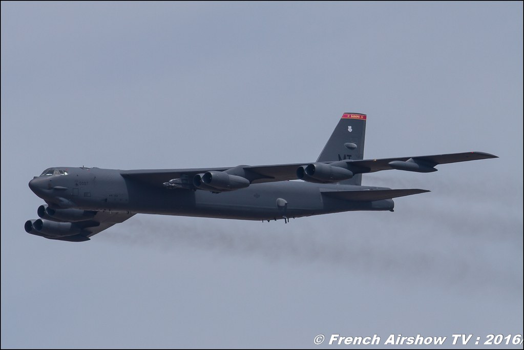 Boeing B-52 Stratofortress , bombardier stratégique , USAF , Meeting de l'air ba-125 Istres , Fosa , meeting aerien istres 2016 , Meeting Aerien 2016