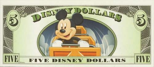 Five Disney Dollars
