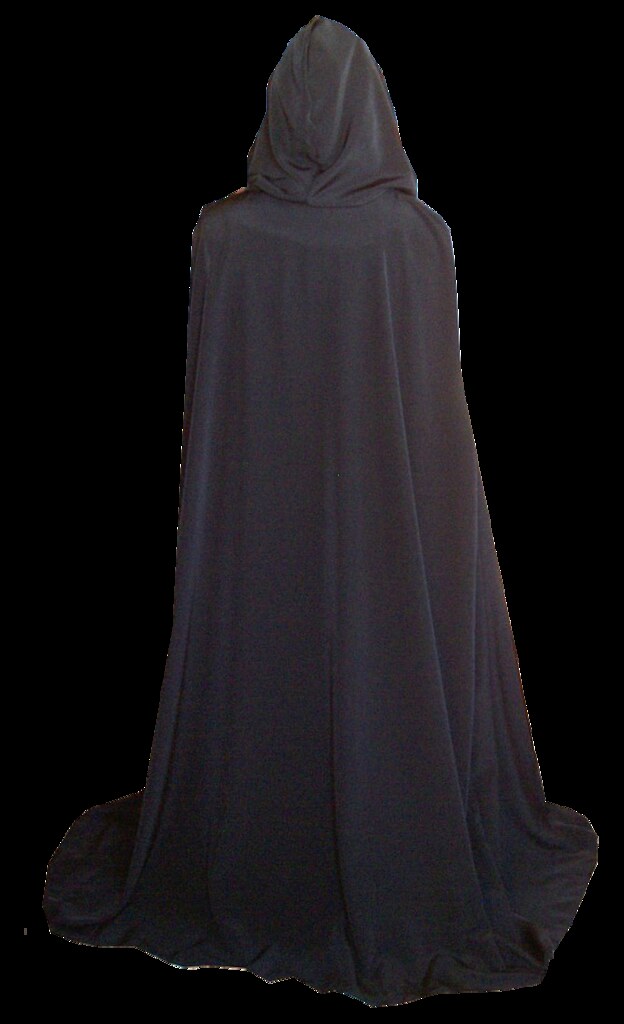 Black cloak Snip | hooded figure, woman, Black cloak Snip | Ian Burt