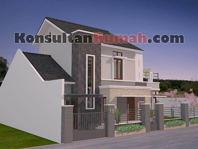 Gambar desain model denah interior arsitektur rumah 