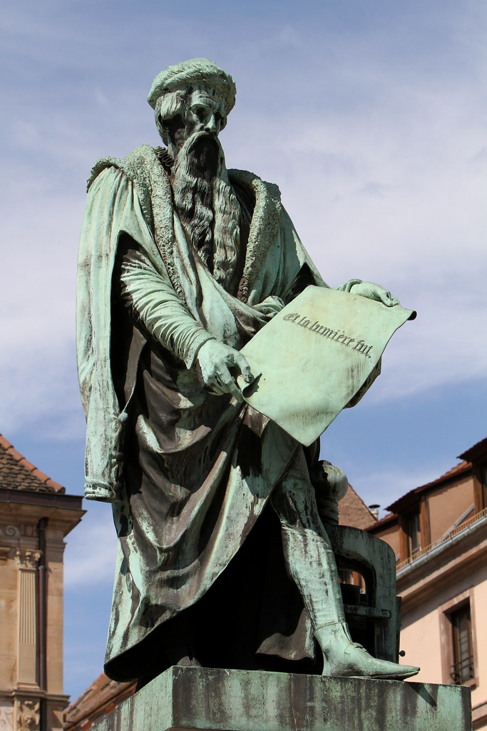 Statue of Johannes Gutenberg Gutenberg was born in Mainz, … Flickr