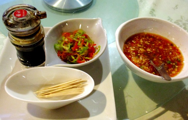Flavours Thai Kitchen chili and toothpicks