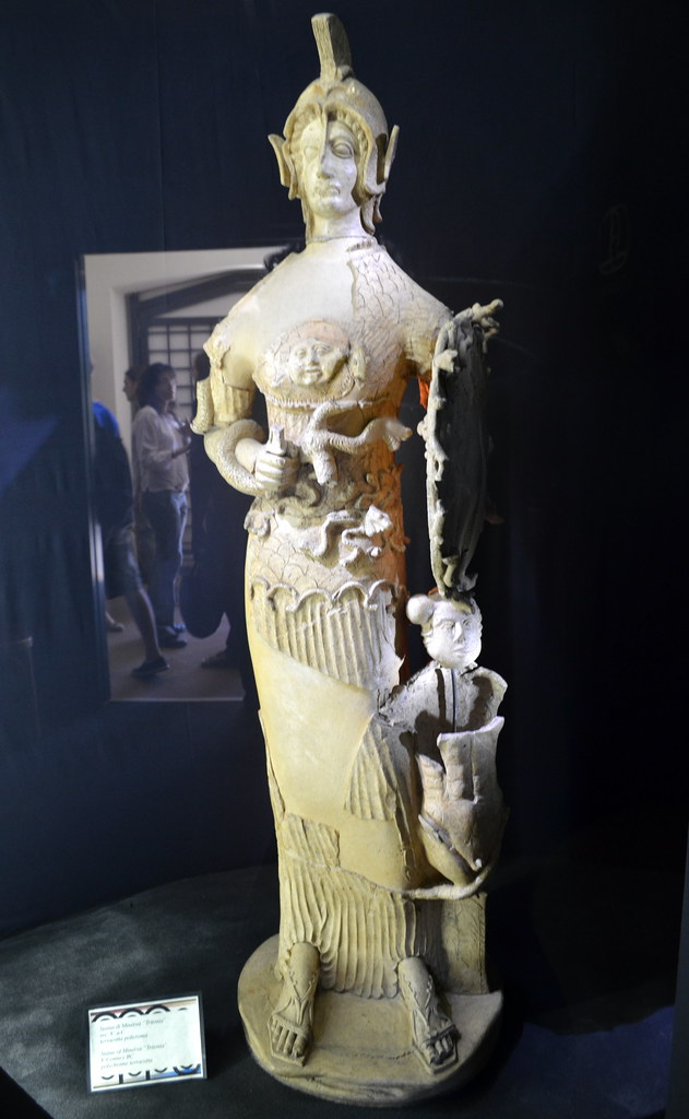 Minerva Tritonia | Statue of Minerva Tritonia Polychrome ter… | Flickr