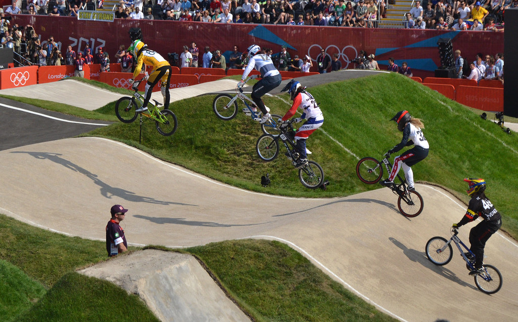 Olympic BMX Racing Third run of Heat 1 of the women's BMX … Flickr