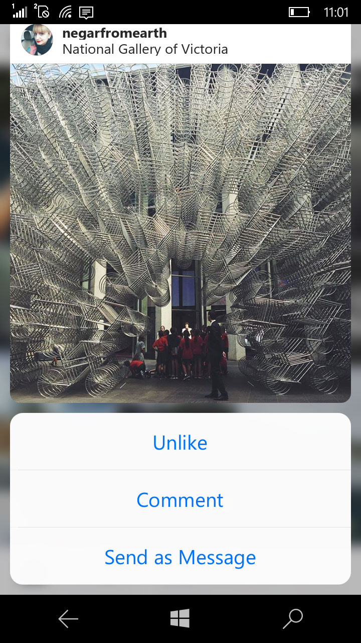 Instagram on Windows Mobile