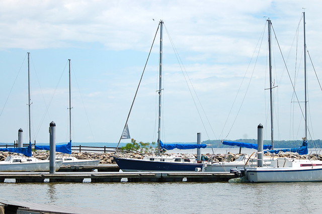 Sailboat school and rentals at Leesylvania State Park on the Potomac in Virginia