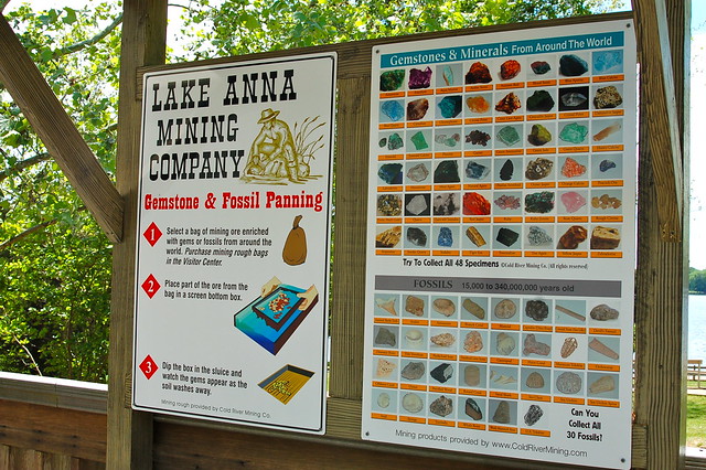 Pan for gold at the Lake Anna Mining Company in Virginia - Lake Anna State Park