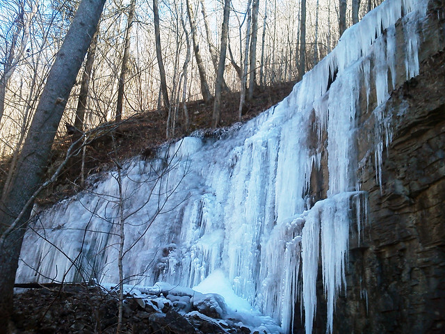The beauty of winter at Natural Tunnel State Park in Virginia