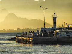 Antalya Yacht Harbor Sunset