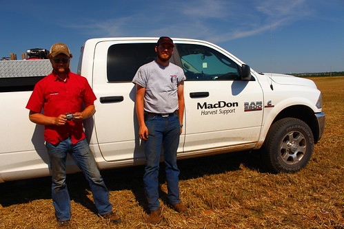 Bruce and Joshua of MacDon Harvest Support.