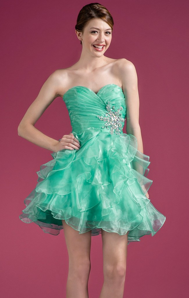 mint ruffle prom dress | mint ruffle prom dress | Flickr