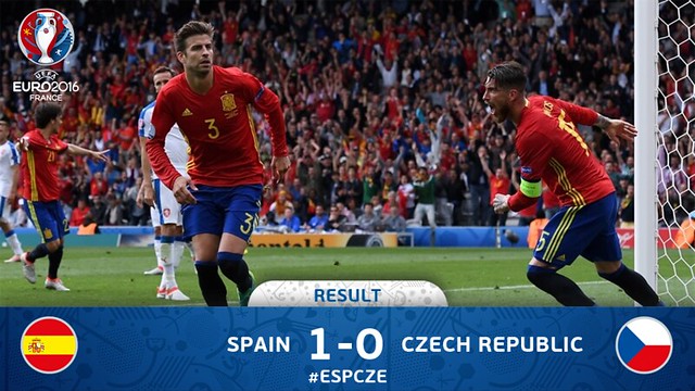 Euro 2016 France (Grupos): España 1 -  República Checa 0