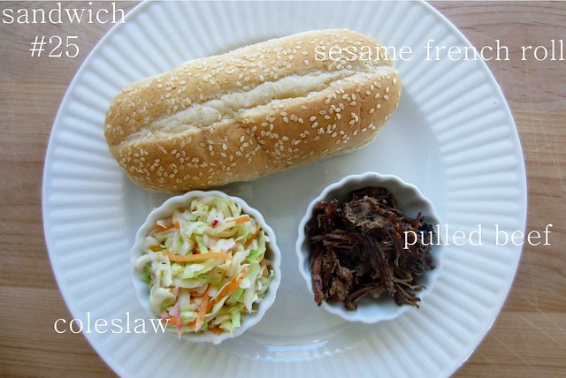52 sandwiches #25: pulled beef + coleslaw