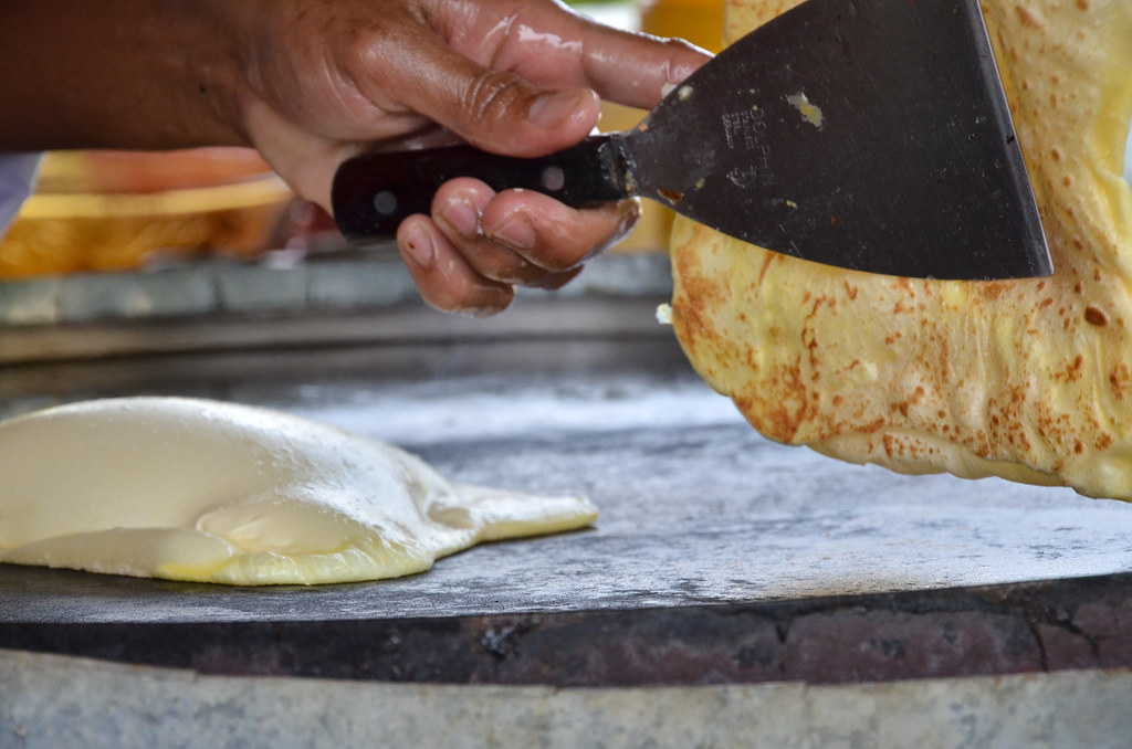 Rotai Telur Making 印度煎饼