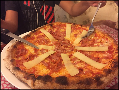 Huge Ham and Cheese Pizza