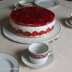 Erdbeer-Waldmeister-Torte
