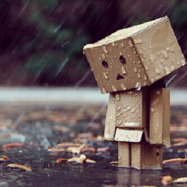 Broken heart #danbo#toy#sad#follow#latepost#instaday #like 