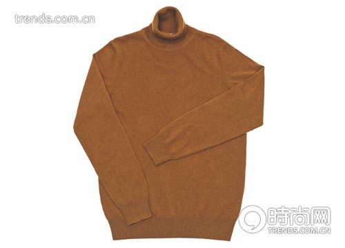 Brown Turtleneck Sweater Uniqlo
