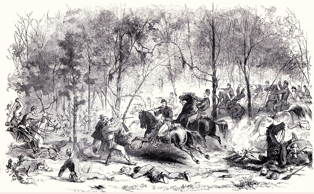 Second Charge upon the Confederates by General Fremont's Bodyguard, under Major Zagonyi, near Springfield, Mo., On October 25th, 1861
