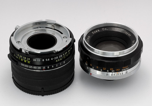 tokinon 50/1,4 - Standard Lens collection. : KOWA SETR 1:1.9 f 