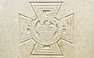 Victoria Cross on headstone