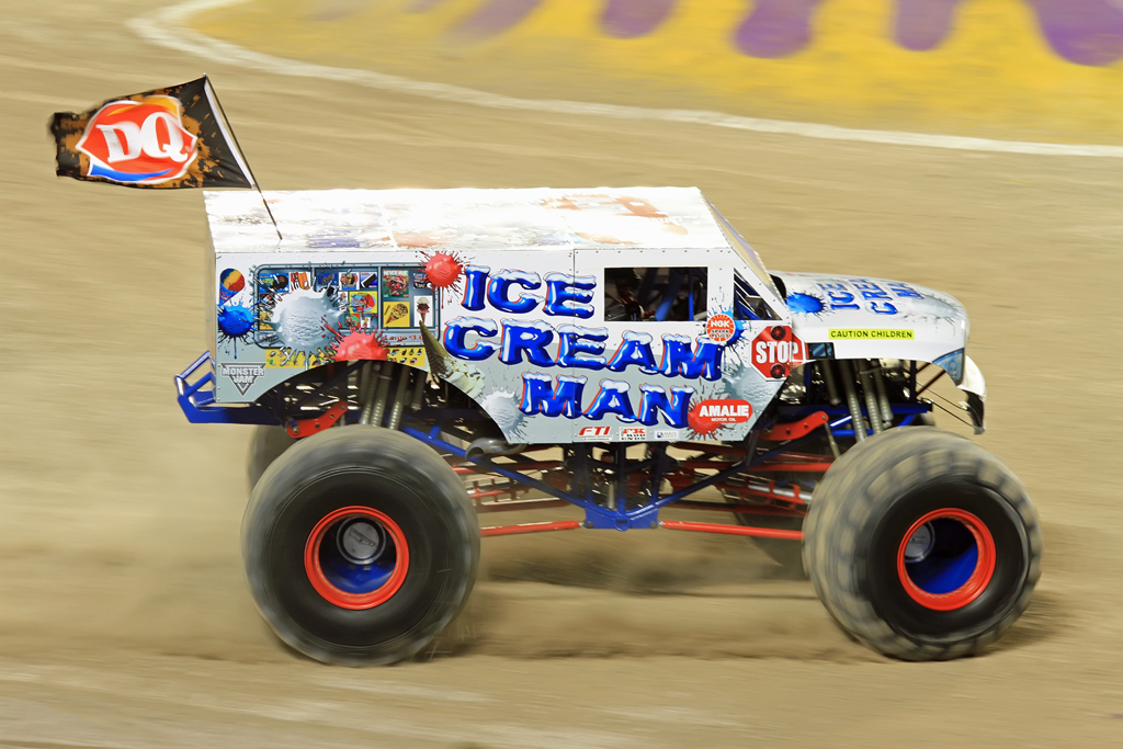 monster jam ice cream truck toy