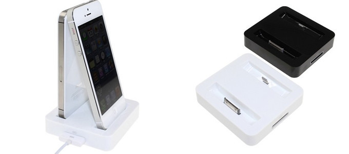 Double kidney party Gospel supporting iPhone4/4S and 5 at the same time charging base