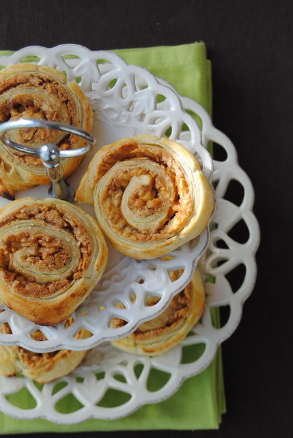 Almond and Apple Puff Rolls