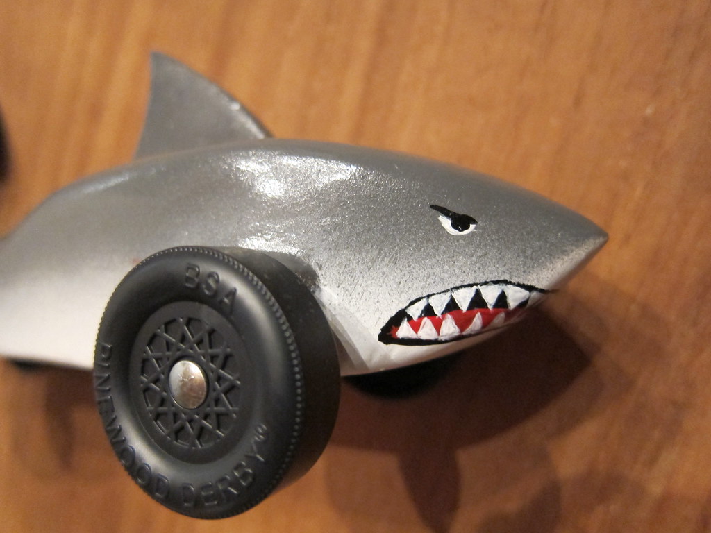 Pinewood Derby Great White Shark Yes, that's handpainted.… Flickr