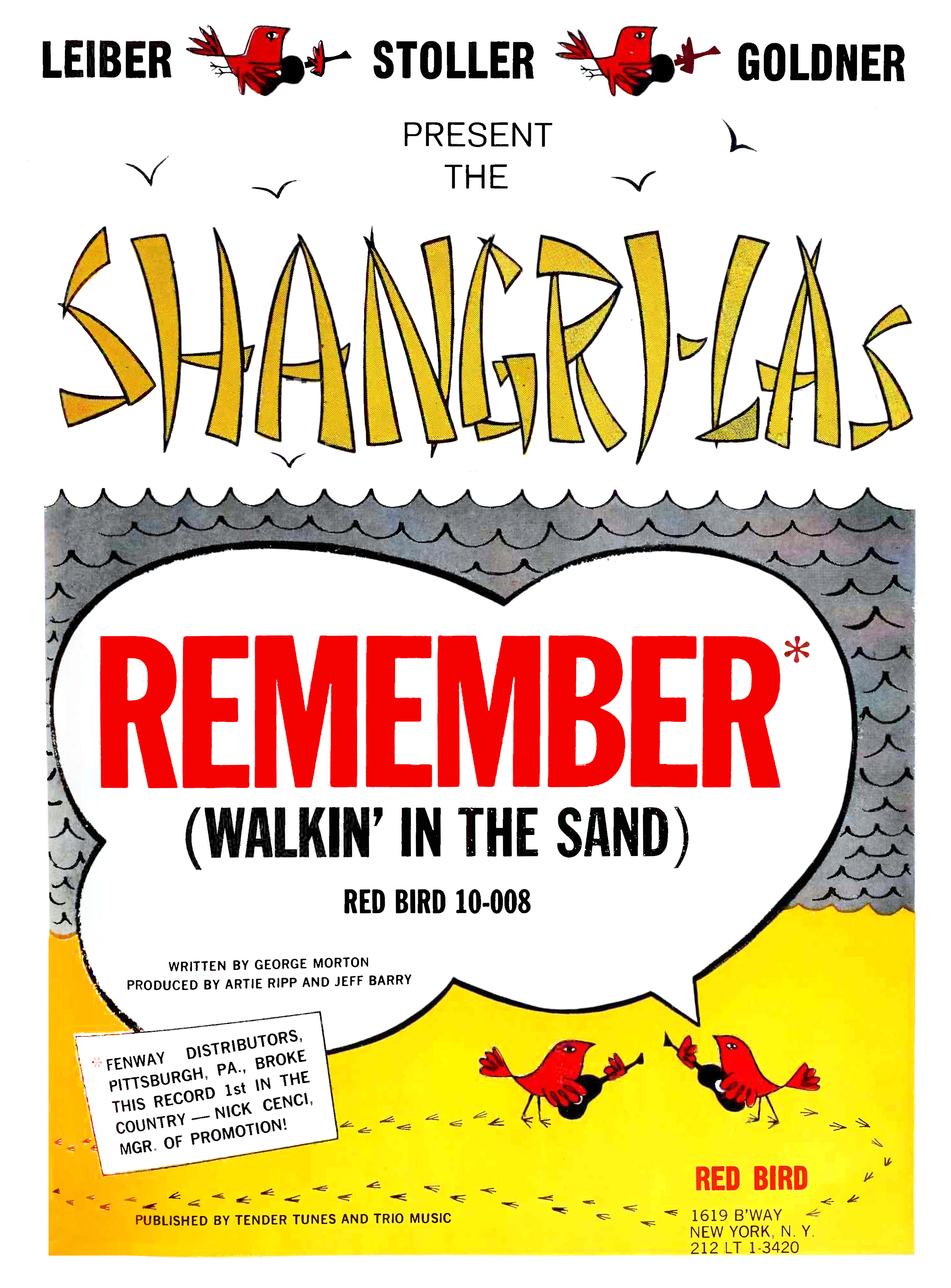 The Shangri-Las - Remember (Walkin' in the Sand) - Red Bird Records - 1964