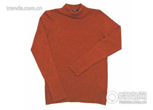 Rust-red Turtleneck Sweater z Zegna