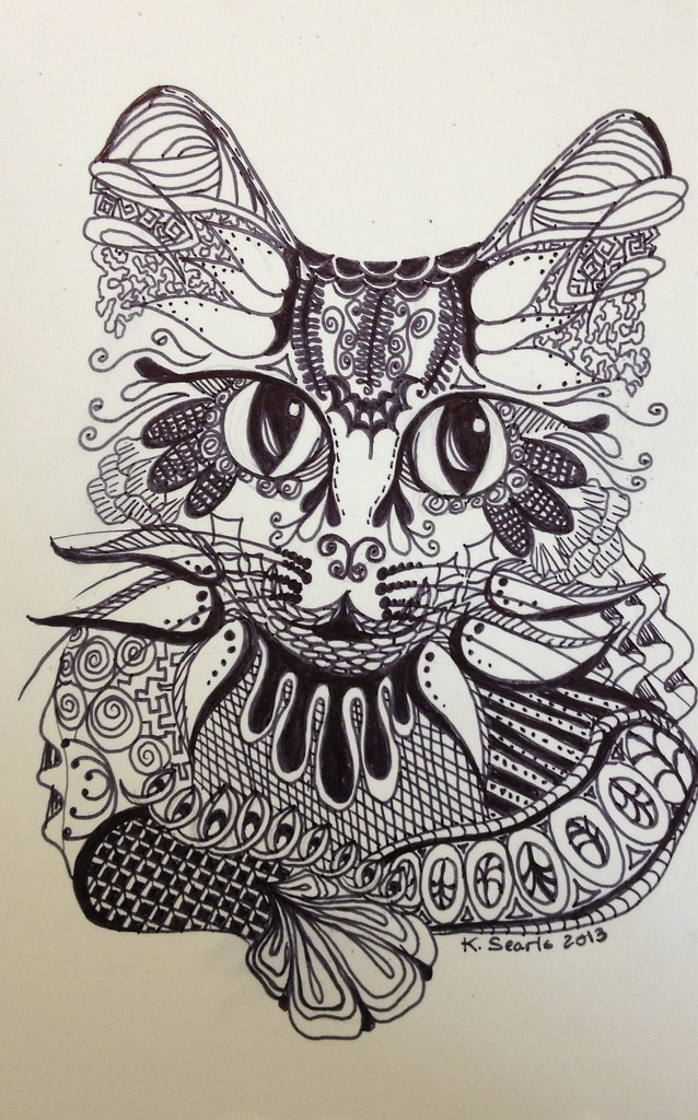 Cat Zentangle | Kari | Flickr