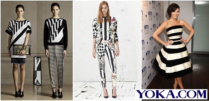 Alt Technical: 818 very popular current trend this year: pop art prints and black and white stripes match rules